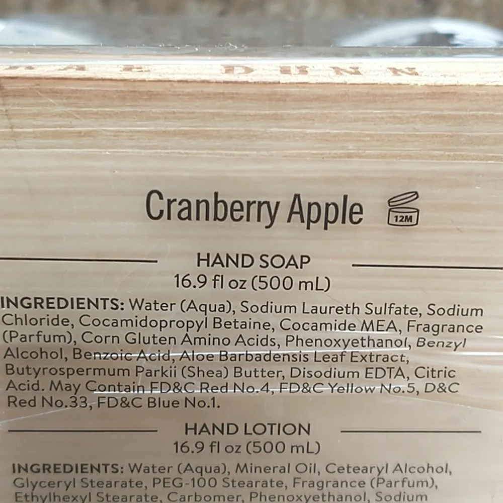 Set Rae Dunn hand soap and lotion
